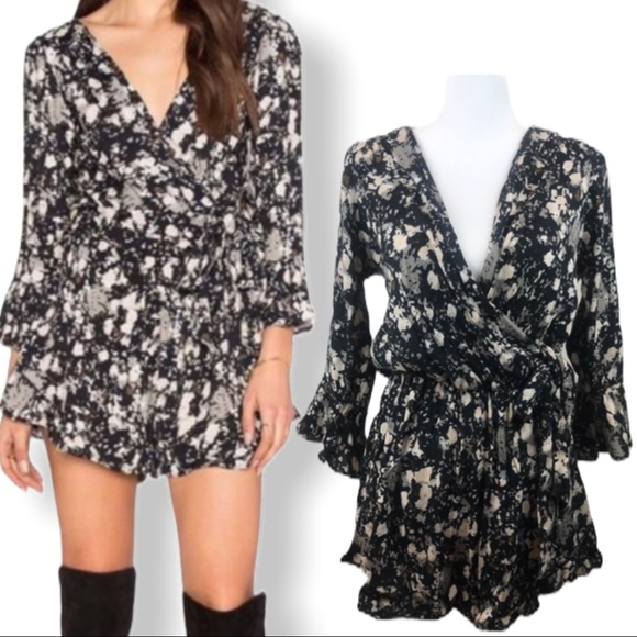 Free People Pants - Free People All The Right Ruffles Romper